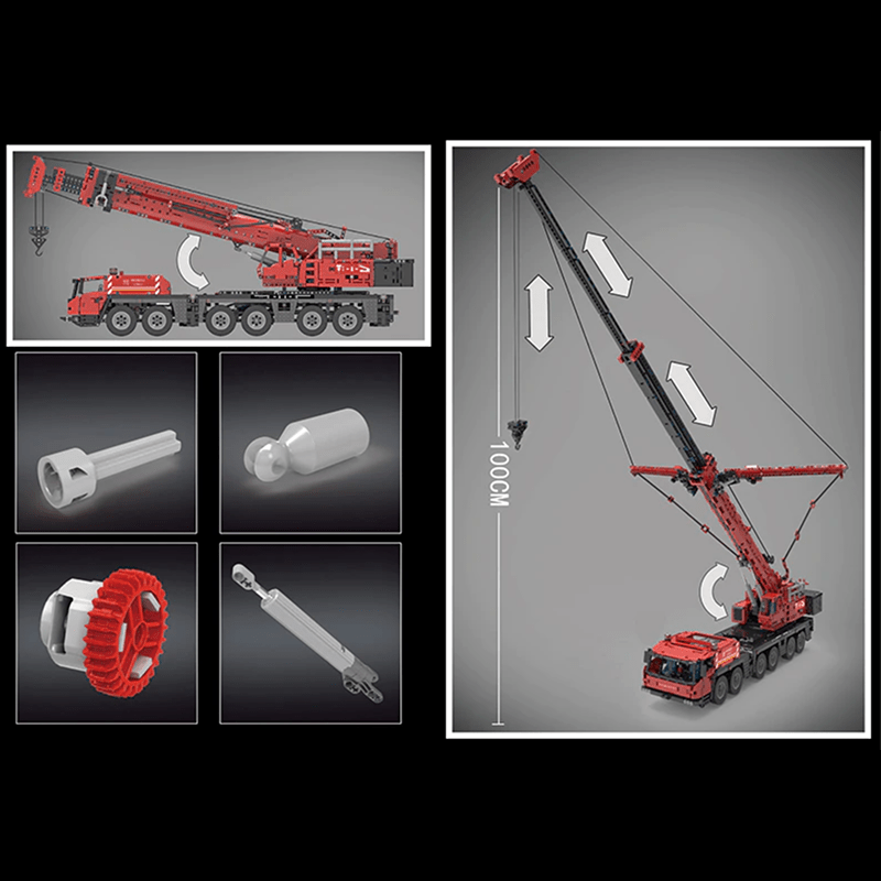 Mould King 17013 - RC Mobile Crane Truck - vue 3 | Power Blockz