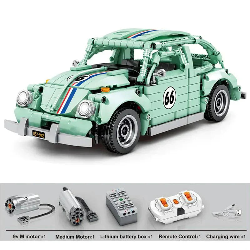 Sembo 8411 - Retro Beetle Coupe - vue 2 | Power Blockz