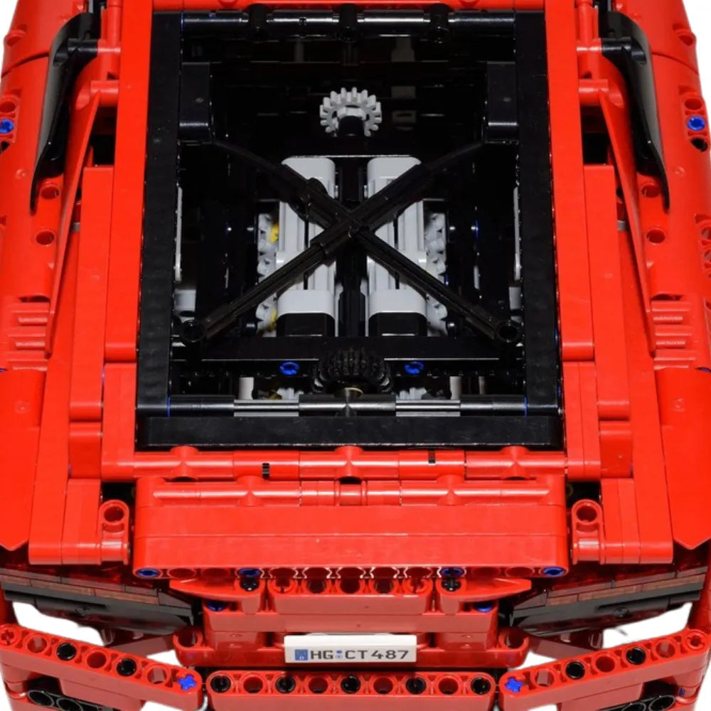 MOC-117091 - German V10 Roadster - vue 3 | Power Blockz