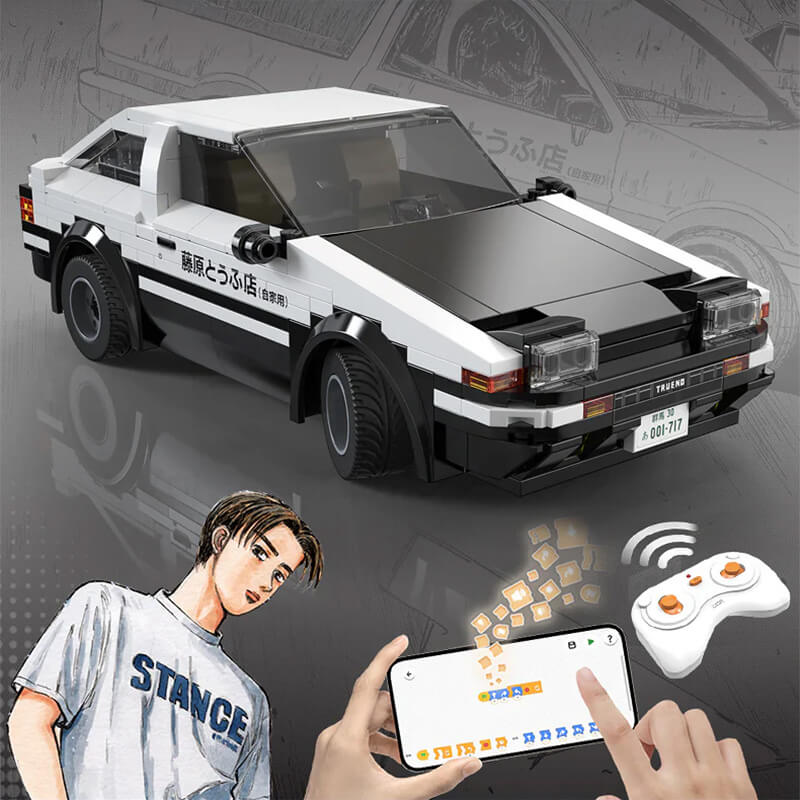 C51086W PF with our box - Remote Controlled AE86 Trueno - vue 8 | Power Blockz