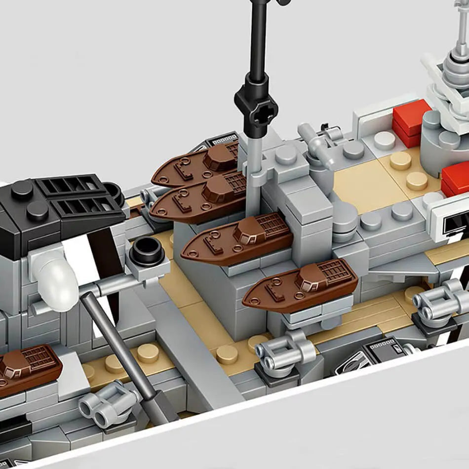 Forange FC4207 - Royal Navy Queen Elizabeth Battleship - vue 7 | Power Blockz