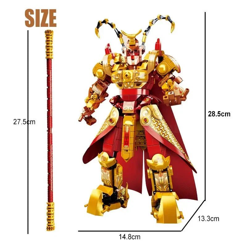 Transformers Monkey King Warrior Mecha | 615pcs - Transformers Monkey King Warrior Mecha - vue 5 | Power Blockz