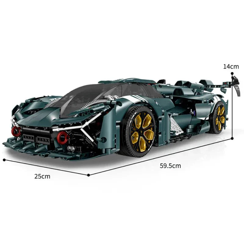 Guly 10611 - Static Version - Futuristic Electric Hypercar V2 - vue 6 | Power Blockz