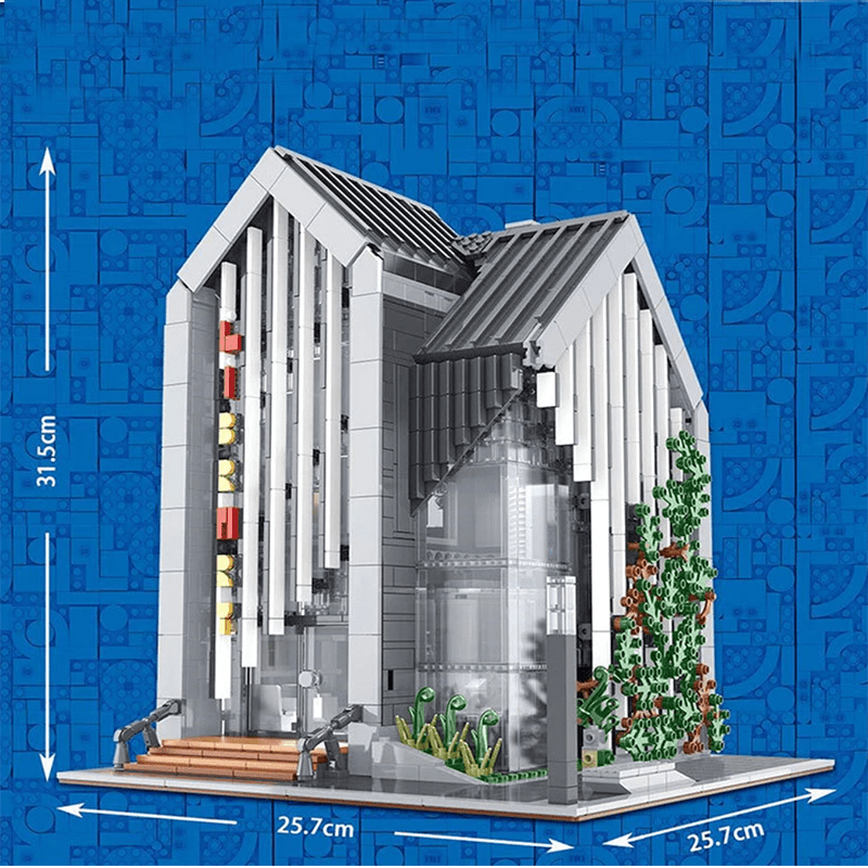 Mould King 16022 - Modern Library - vue 5 | Power Blockz