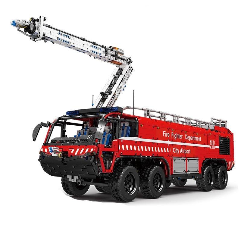 Mould King 19004S - Pneumatic Airport Rescue Truck | Power Blockz