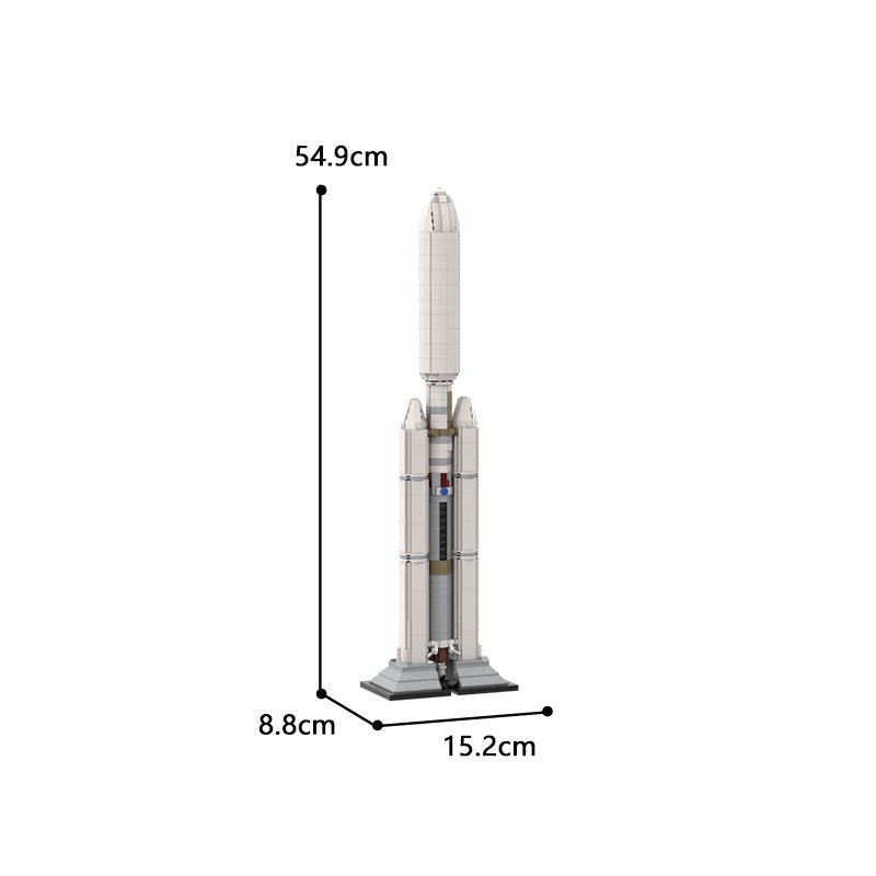 Gobricks MOC-194674 - Titan IV-B - vue 7 | Power Blockz
