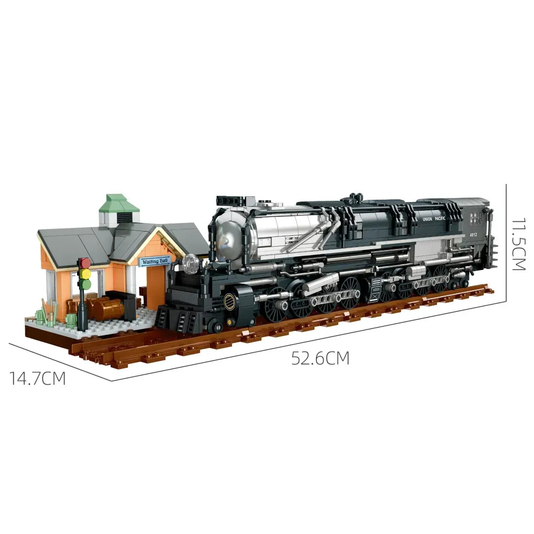 JIESTAR JJ9245 - Union Pacific Big Boi Steam Train - vue 8 | Power Blockz