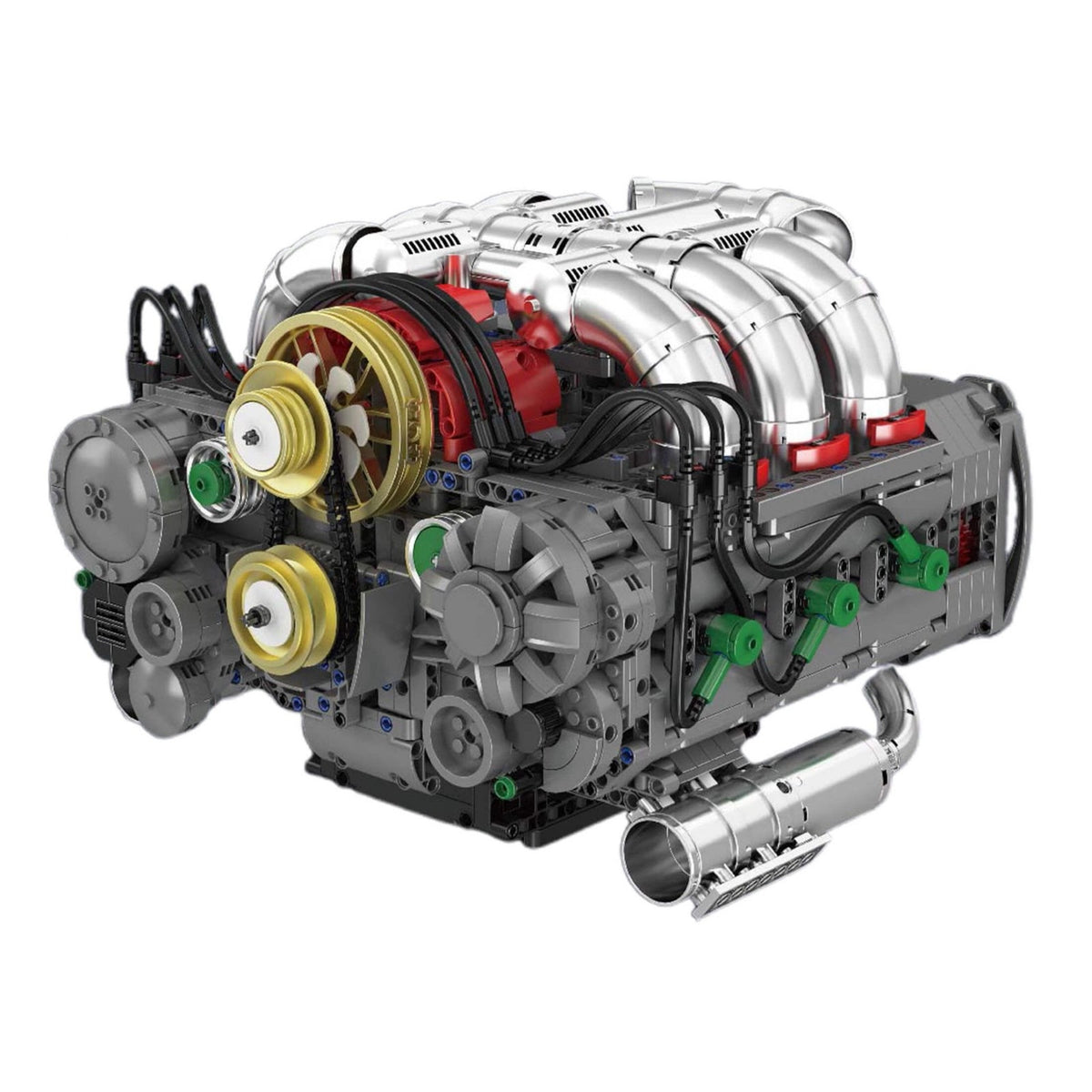 Mould King 10181 - Functional Flat 6 Boxer Engine | Power Blockz