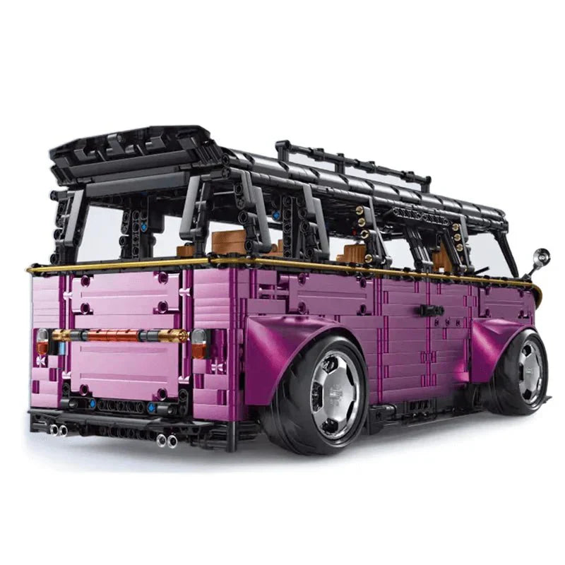 TGL T5022P - Static Version - Purple - Stanced VW Retro Camper Van - vue 3 | Power Blockz