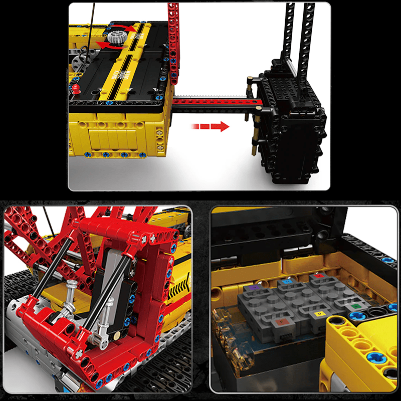 Mould King 17015 - Heavy Lift Crawler Crane - vue 5 | Power Blockz