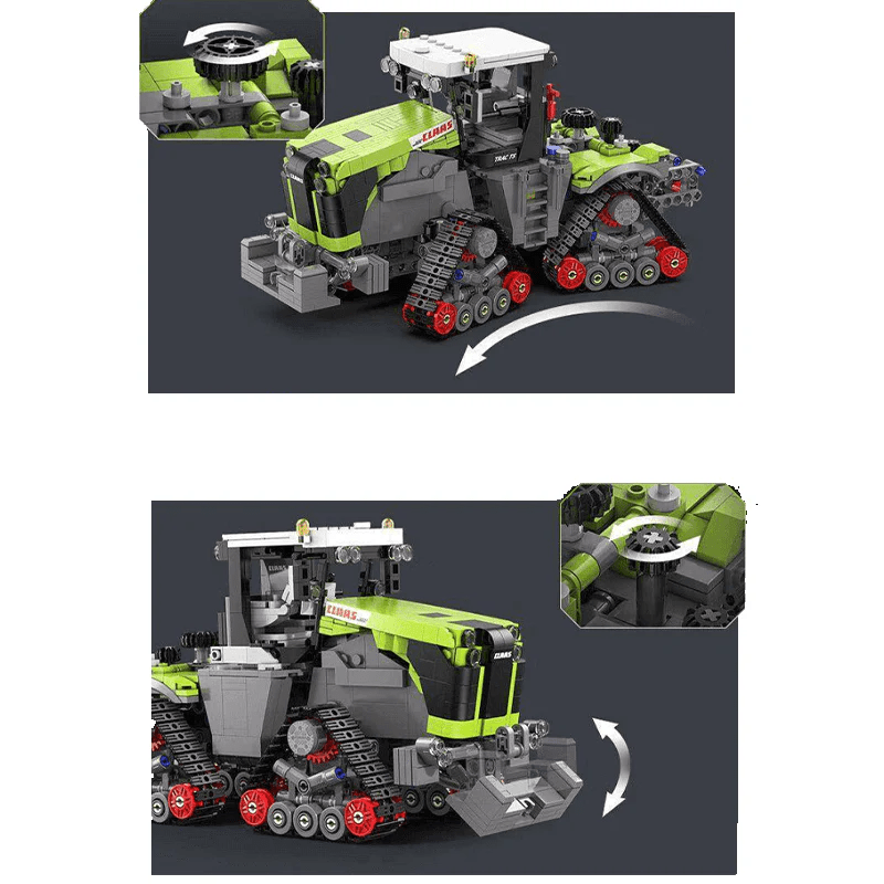 CaDa C65012W - Heavy-Duty Articulated Farm Tractor - vue 8 | Power Blockz