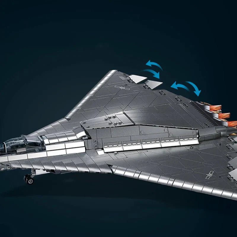 Sluban M38-B1569 - Triple-Engine Jet Fighter - vue 6 | Power Blockz