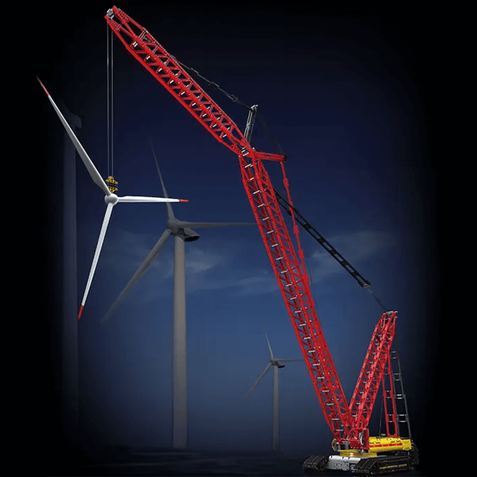 Mould King 17015 - Heavy Lift Crawler Crane - vue 15 | Power Blockz