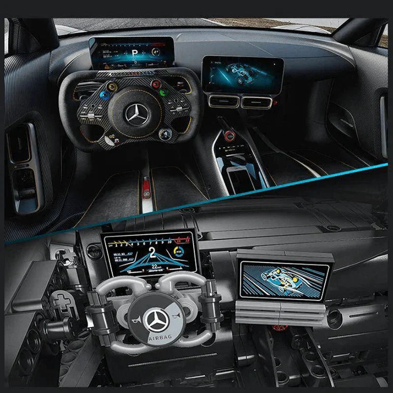 Mercedes AMG One - Building Blocks Set | Power Blockz - Mercedes AMG One - vue 7 | Power Blockz