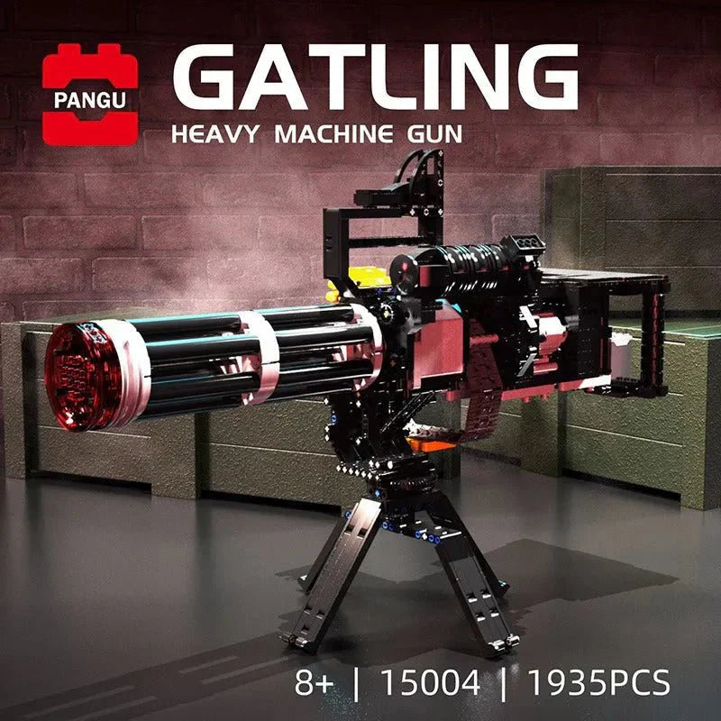 Pangu 15004 - Motorized Gatling Heavy Machine - vue 3 | Power Blockz