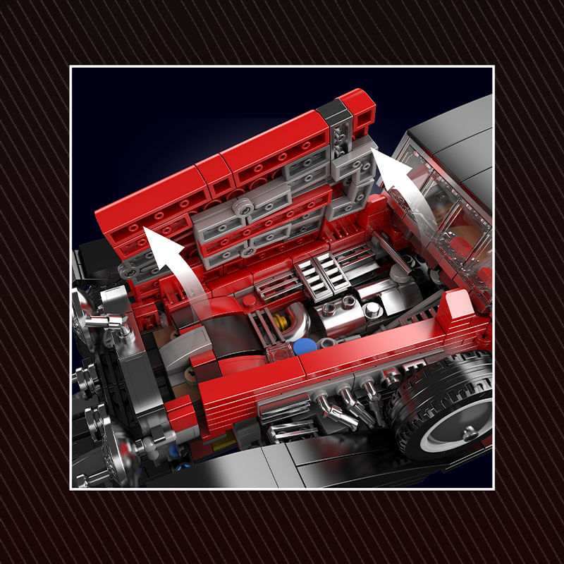 Mould King 10114 - Classic British T50 Luxury Sedan - vue 10 | Power Blockz