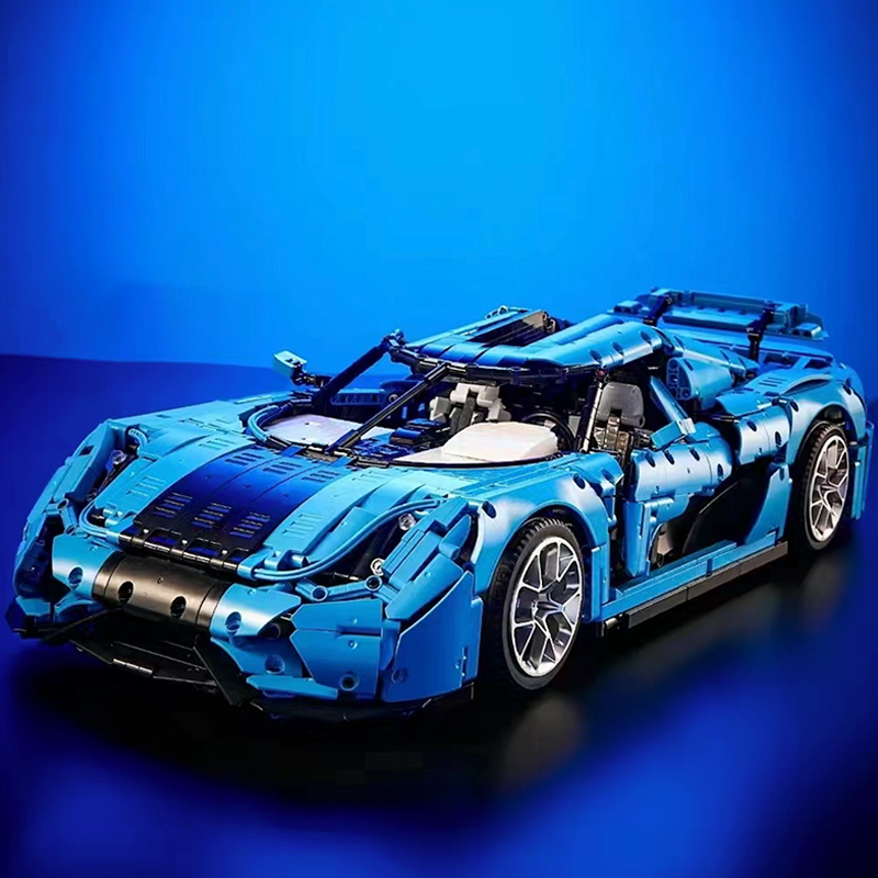 Ragare T010 BLUE - Swedish Hypercar Regera - Electric Blue - vue 6 | Power Blockz