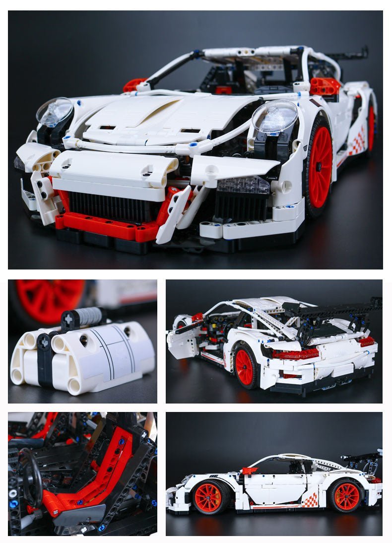 DECOOL 90089 - White - Aero-Tuned 911 GT3RS Track Coupe - vue 9 | Power Blockz