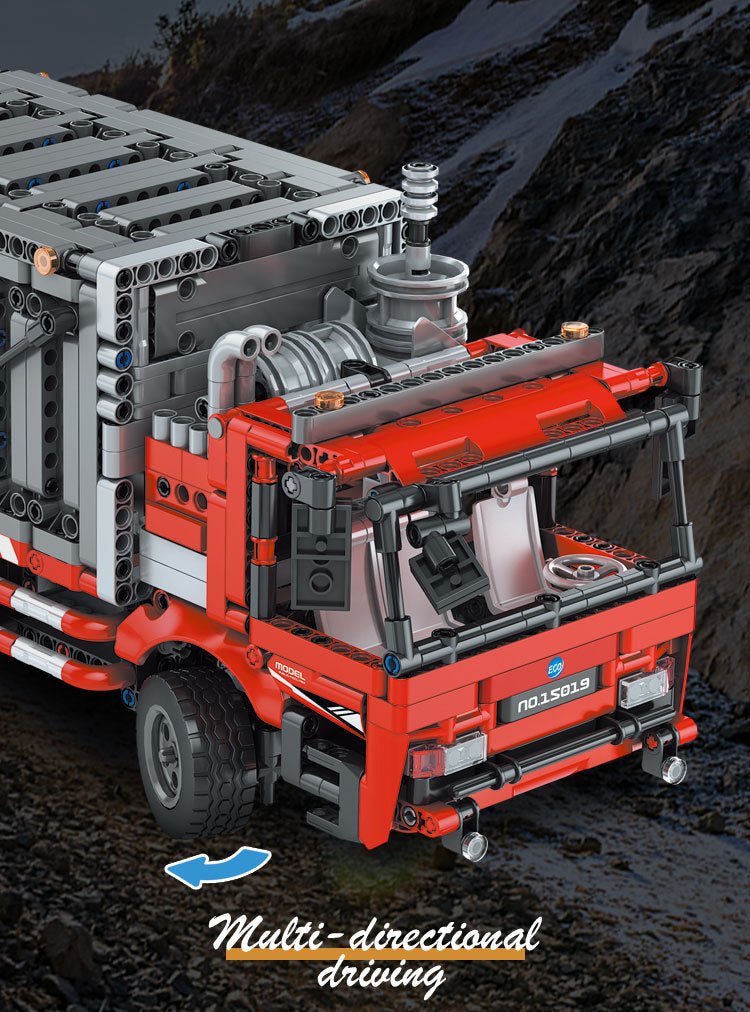 Mould King 15019 - Urban Garbage Collection Truck - vue 2 | Power Blockz