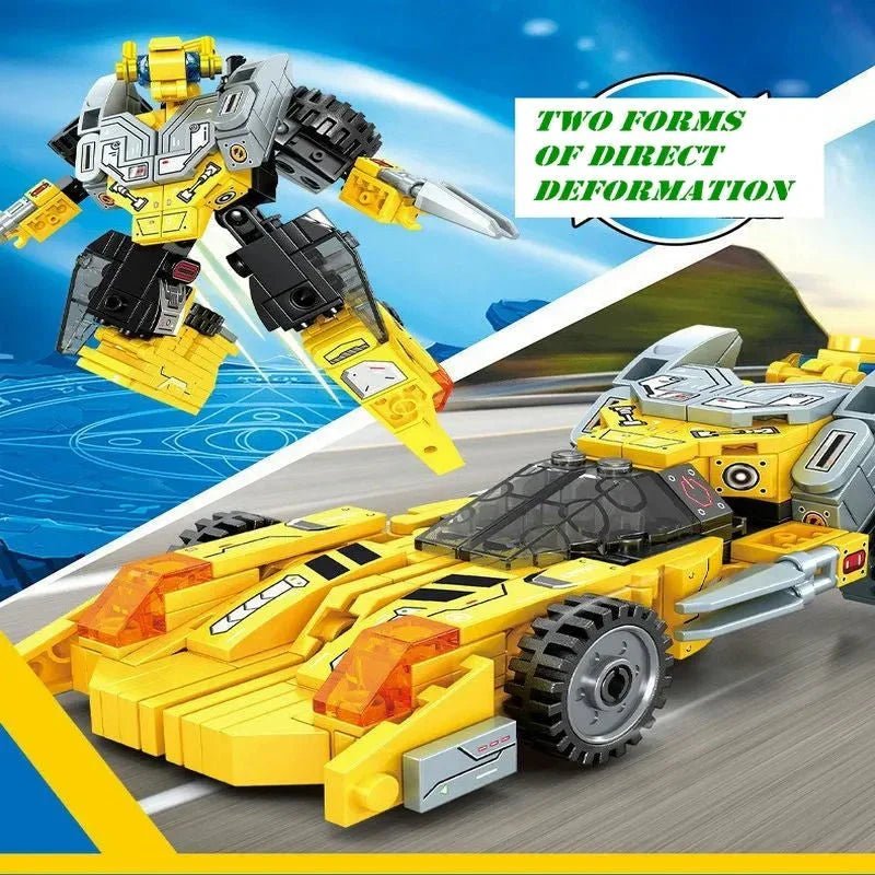 Sembo Mechanical Transformation Truck Car - Mechanical Transformation Truck Car Robot Bricks Toy - vue 6 | Power Blockz