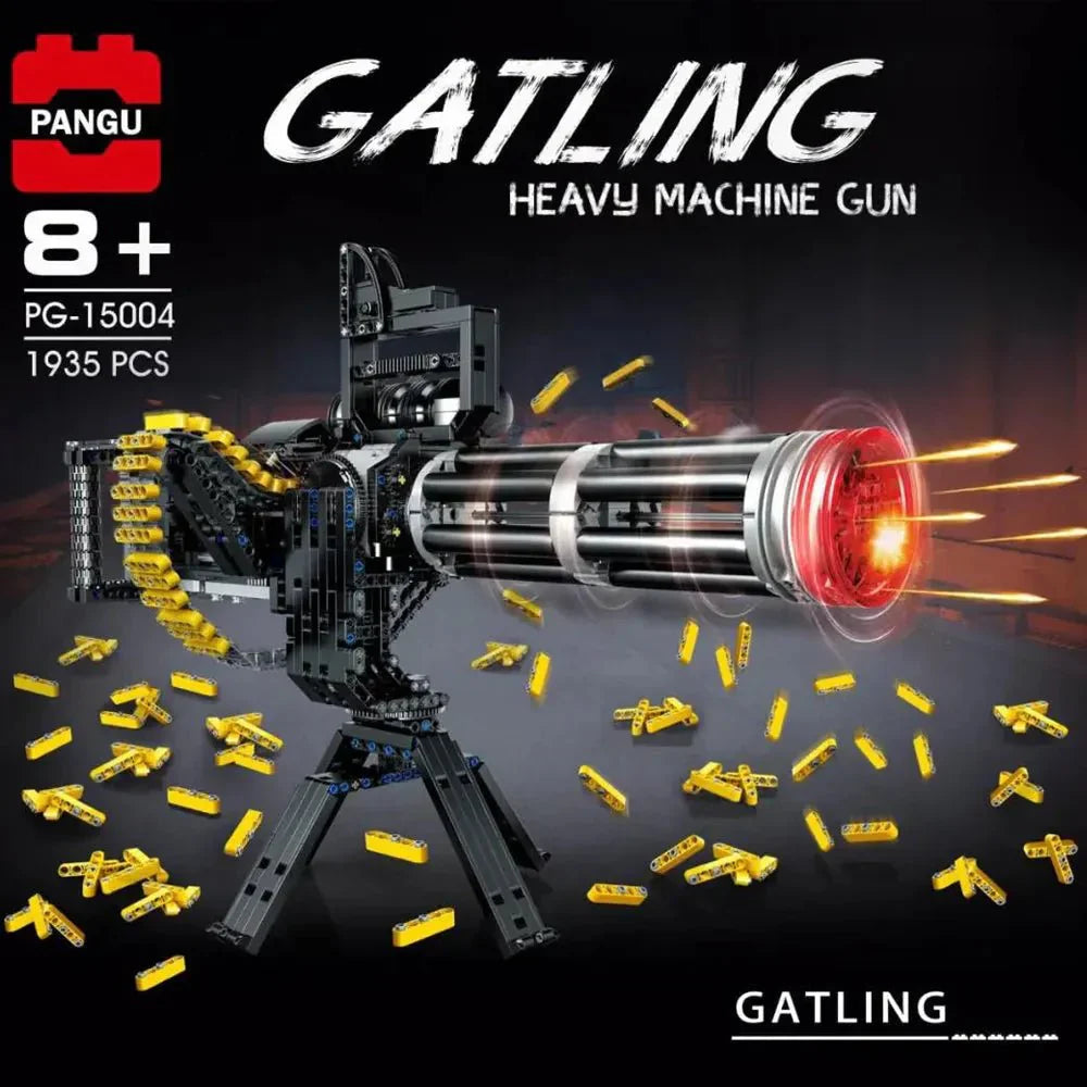 Pangu 15004 - Motorized Gatling Heavy Machine - vue 2 | Power Blockz