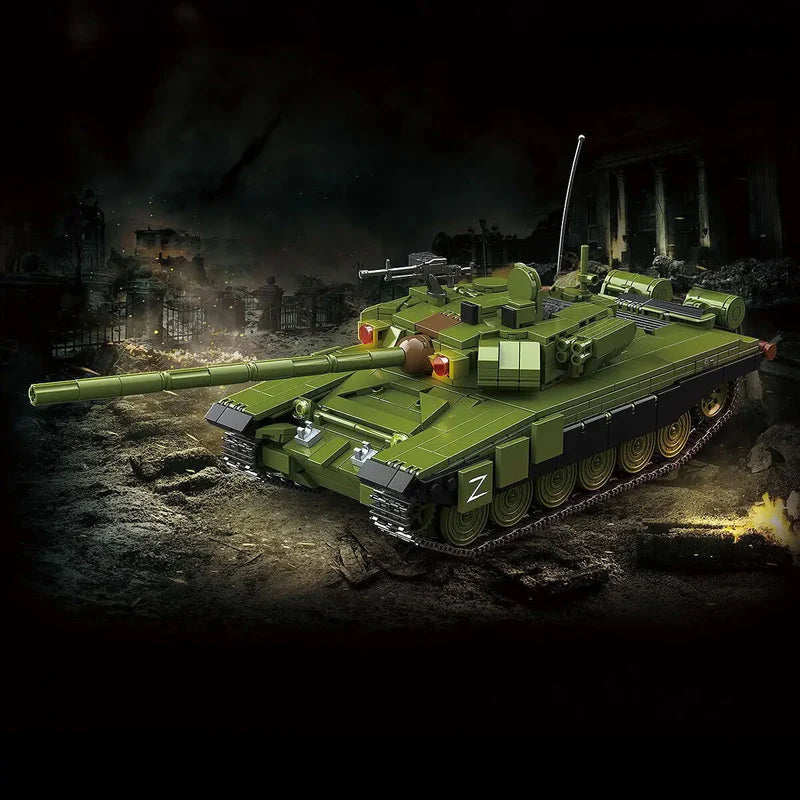 QUANGUAN 100313 - T-90A Main Battle Tank - vue 2 | Power Blockz