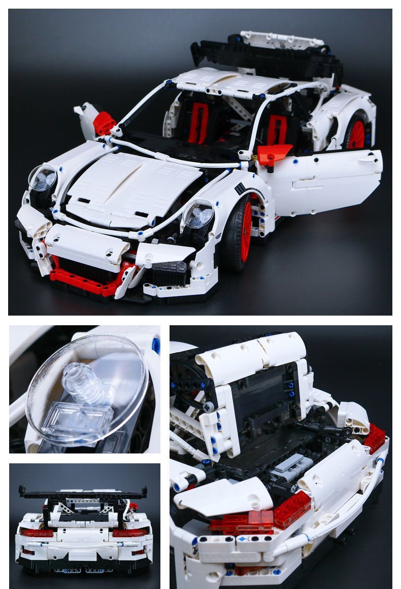 DECOOL 90089 - White - Aero-Tuned 911 GT3RS Track Coupe - vue 12 | Power Blockz