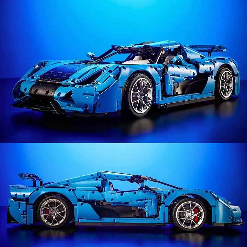 Ragare T010 BLUE - Swedish Hypercar Regera - Electric Blue - vue 8 | Power Blockz