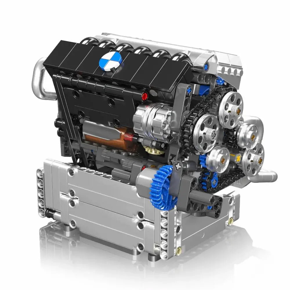 Mould King 10213 - Motorised Inline-6 German Engine | Power Blockz