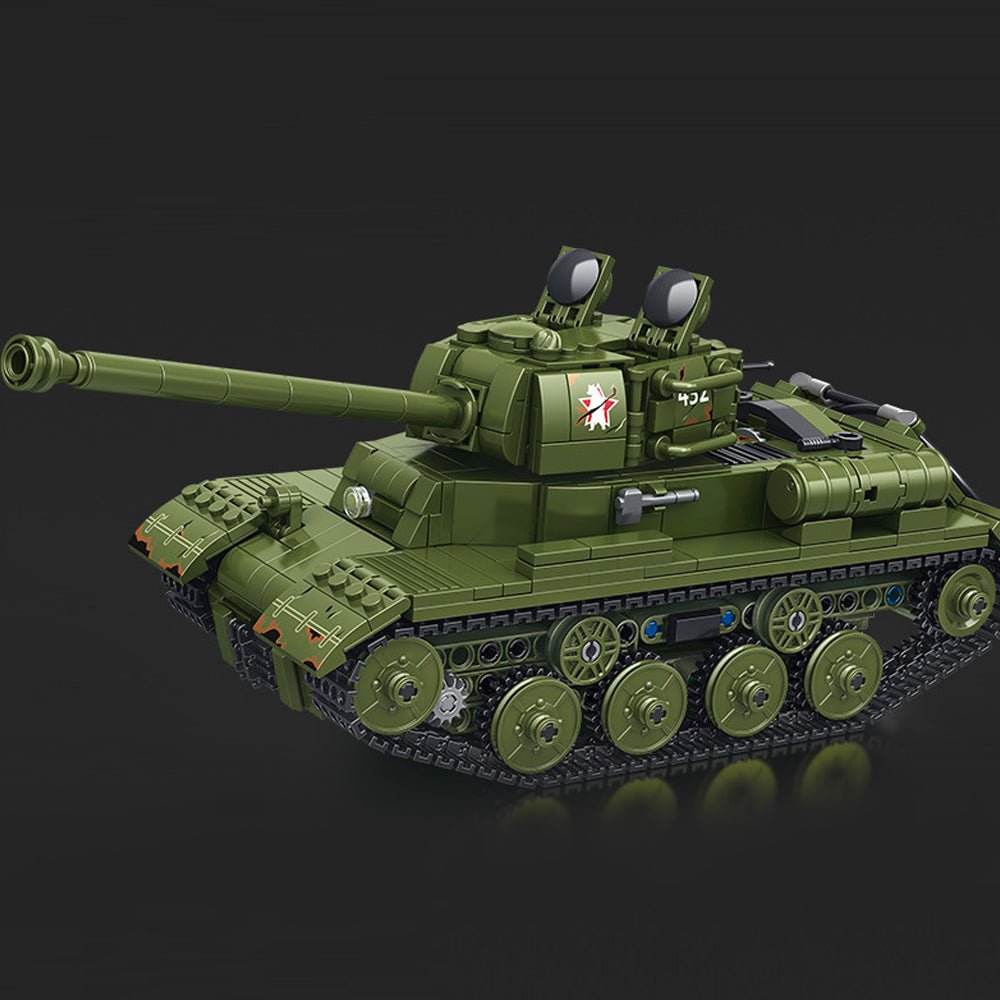 Spebrick 676007 - STALIN II JS-2 Heavy Tank with Power Functions - vue 5 | Power Blockz