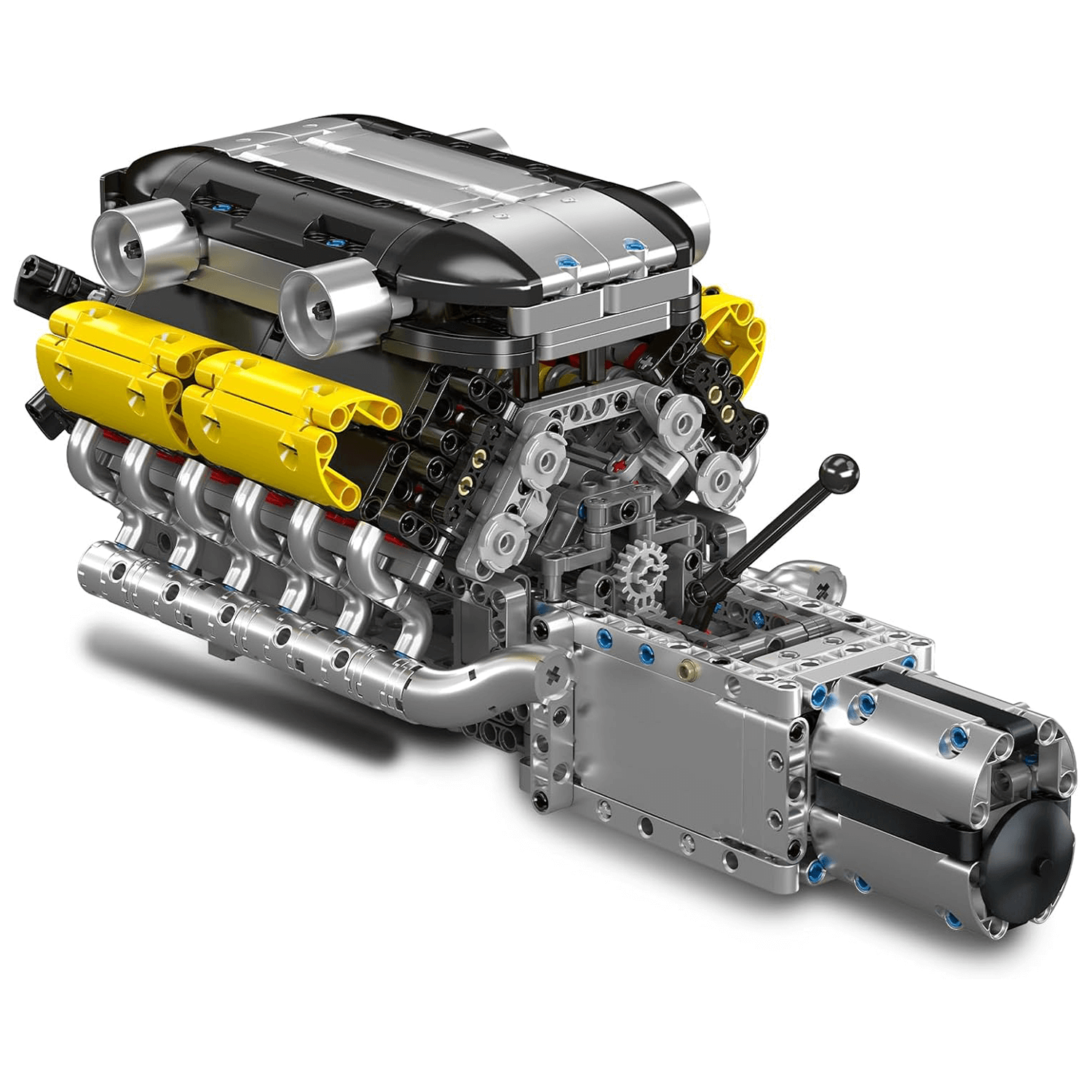 Mould King 10202 - Supercar V12 Engine & Transmission - vue 2 | Power Blockz