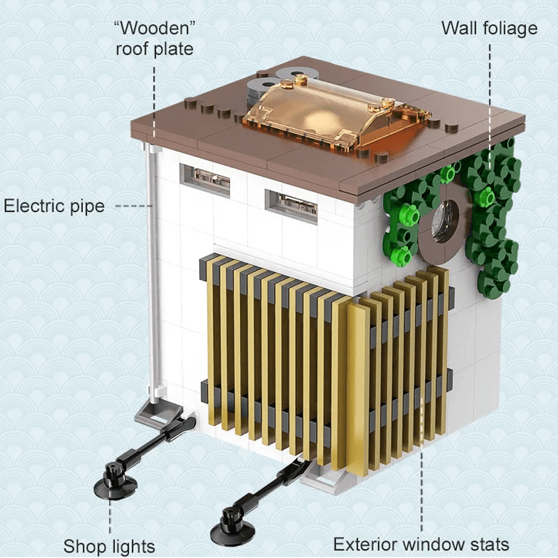 CaDa C66006W - Japanese Steamed Bun House - vue 8 | Power Blockz