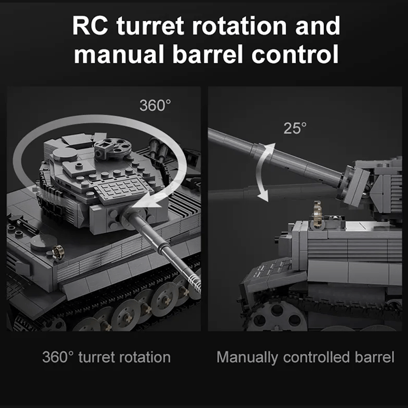 CaDa C61071W - Remote Controlled Tank - vue 16 | Power Blockz