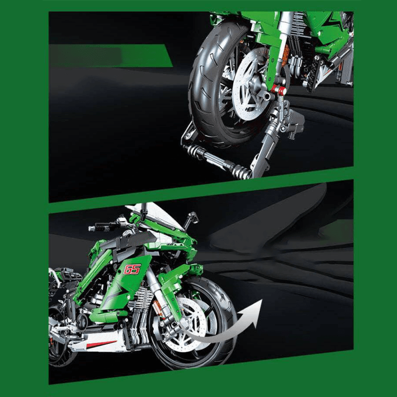 Jiestar58053 - Green Samurai Warrior - vue 6 | Power Blockz
