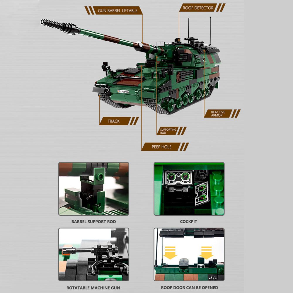 Xingbao XB-06047 - Panzer Haubitze 2000 - vue 3 | Power Blockz