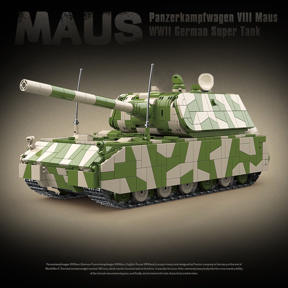 QUANGUAN 100234 - Germany: Rat Heavy Tank - vue 3 | Power Blockz