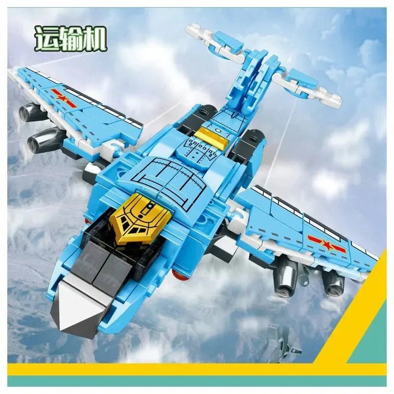 Steel Mecha Transformed Fighter Robot | 839pcs - Steel Mecha Transformed Fighter Robot - vue 2 | Power Blockz