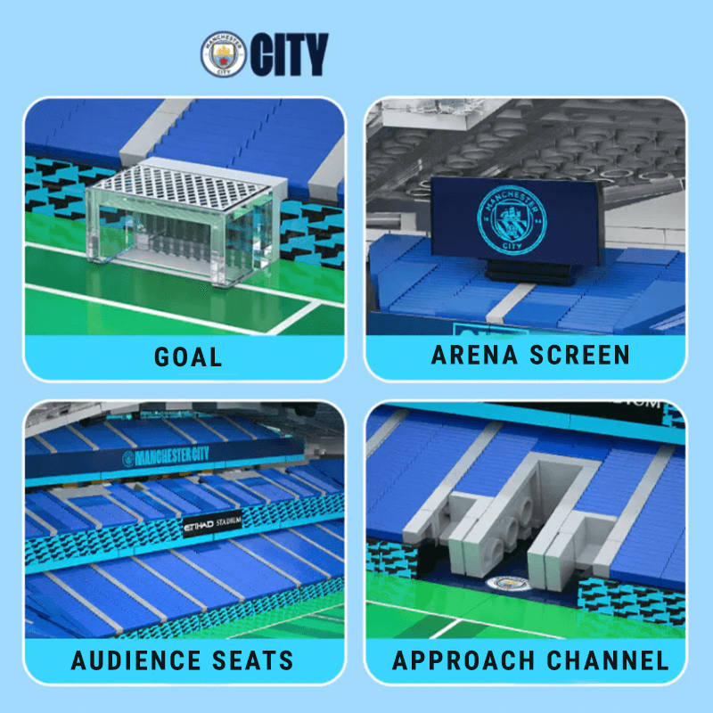 C66022 - Manchester City Football Club Etihad Stadium - vue 4 | Power Blockz