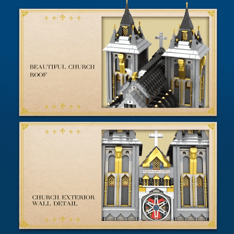 Reobrix 66027 - European century church - vue 4 | Power Blockz