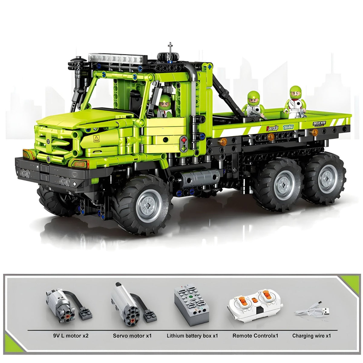 Sembo 709950 - RC Transport Cargo Truck - vue 2 | Power Blockz