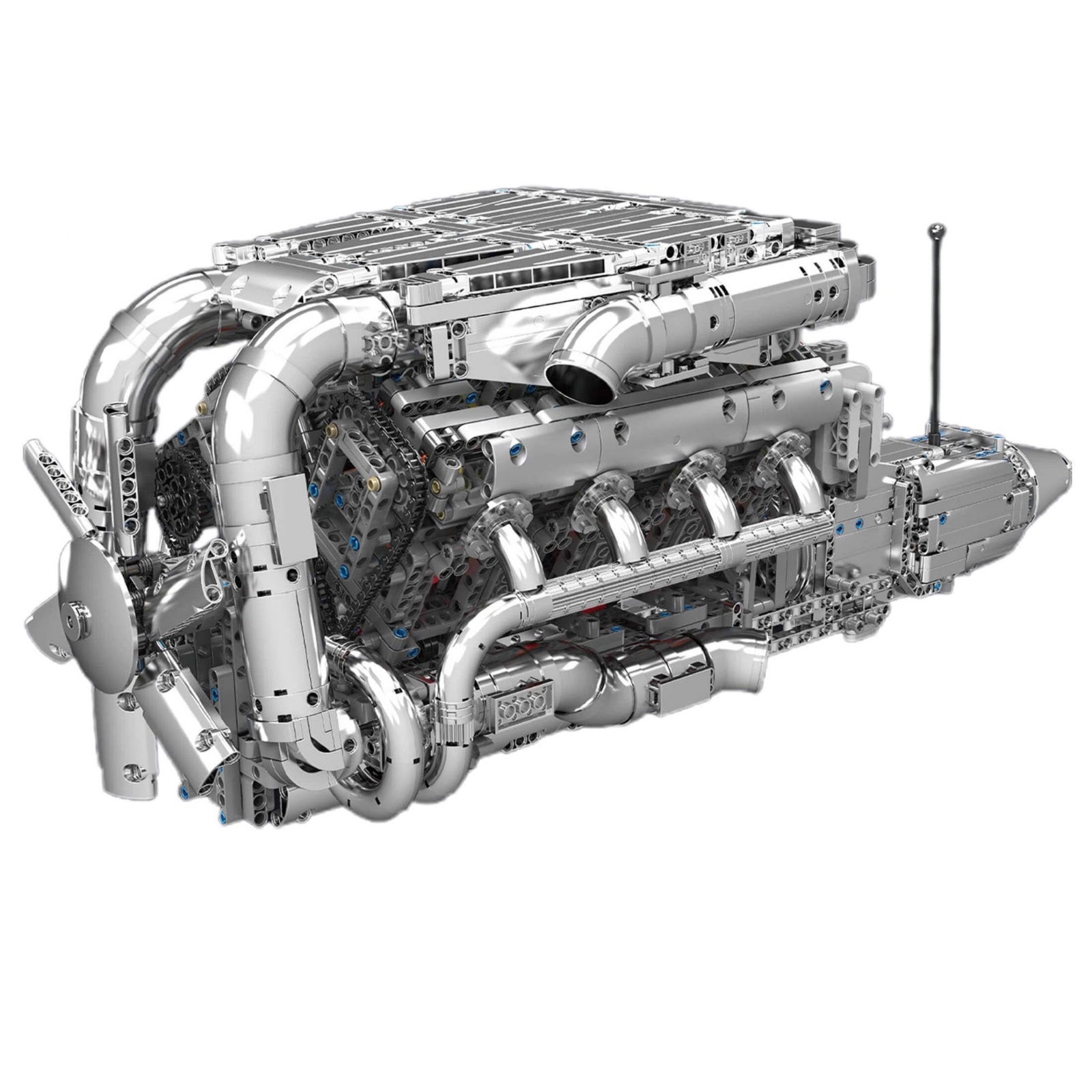 5.5L AMG V8 Engine & Gearbox | 2898pcs - 5.5L AMG V8 Engine & Gearbox | Power Blockz