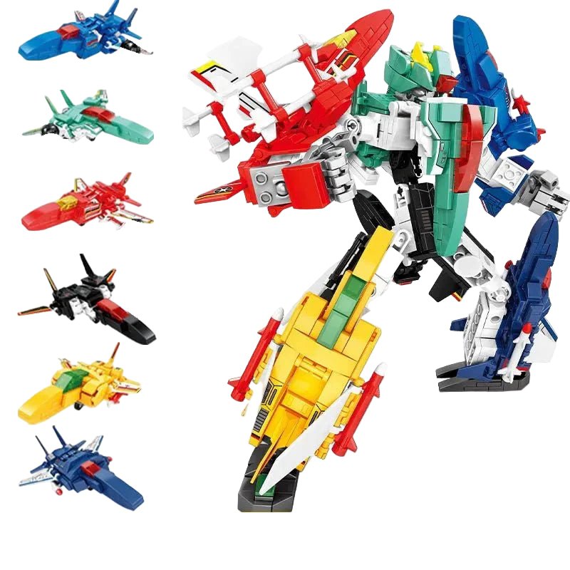 Mecha Transformation Planes Robot Fighter Bricks Toy | 754pcs - Mecha Transformation Planes Robot Fighter Bricks Toy | Power Blockz