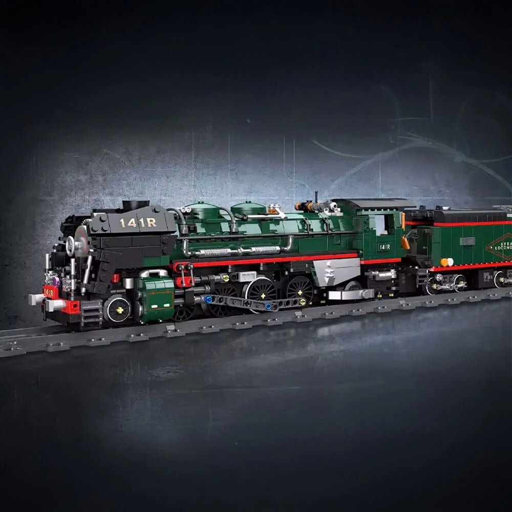 Jiestar 59098 - 141 R French Steam Locomotive - vue 5 | Power Blockz