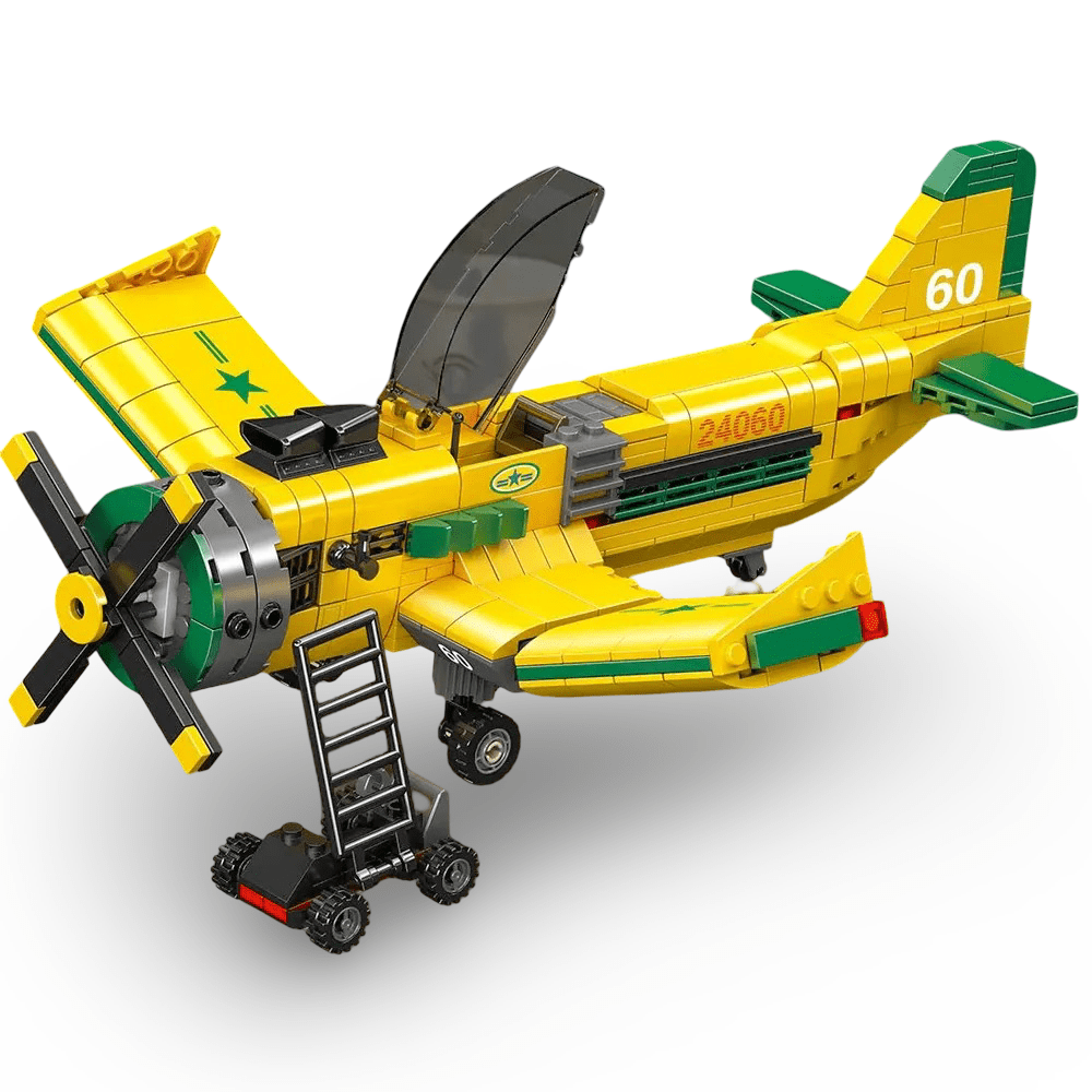 Mould King 24060 - Brazilian Propeller-Driven Racing Aircraft | Power Blockz
