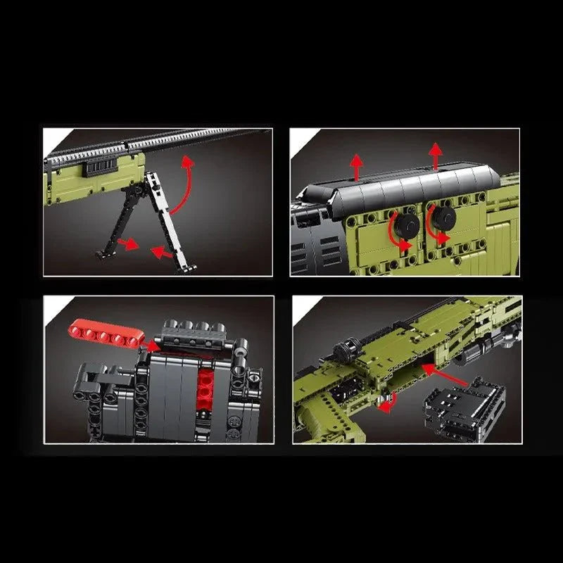 Mould King 14010S - Military AWM - vue 5 | Power Blockz