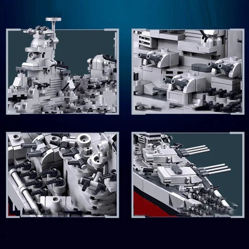 Sluban M38-B1291 - WWII Battleship 1945 - vue 6 | Power Blockz