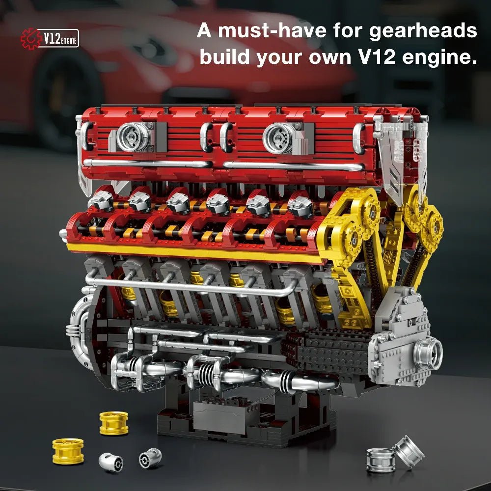 Reobrix 33017 - Naturally Aspired V12 Engine - vue 6 | Power Blockz