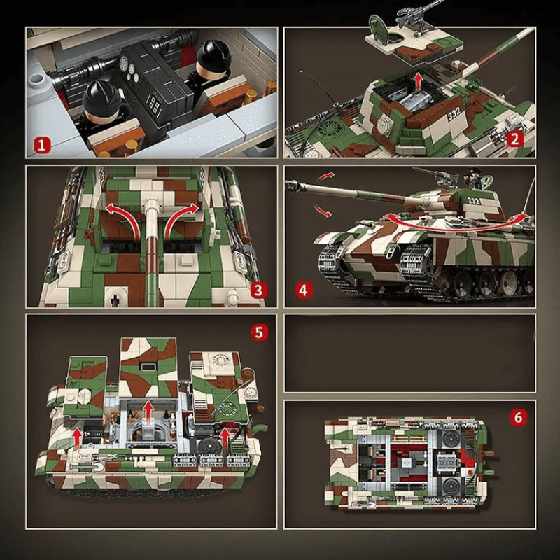 QUANGUAN 100252 - Panther Tank - vue 2 | Power Blockz