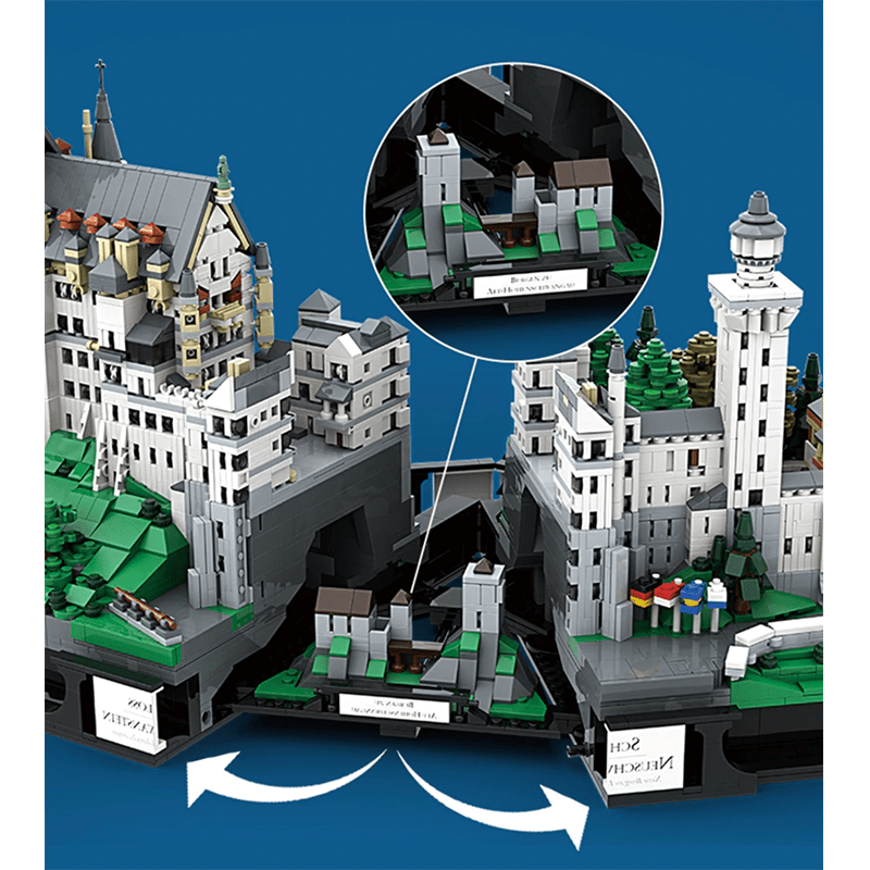 Xingbao 8188 - Neuschwanstein Castle - vue 4 | Power Blockz