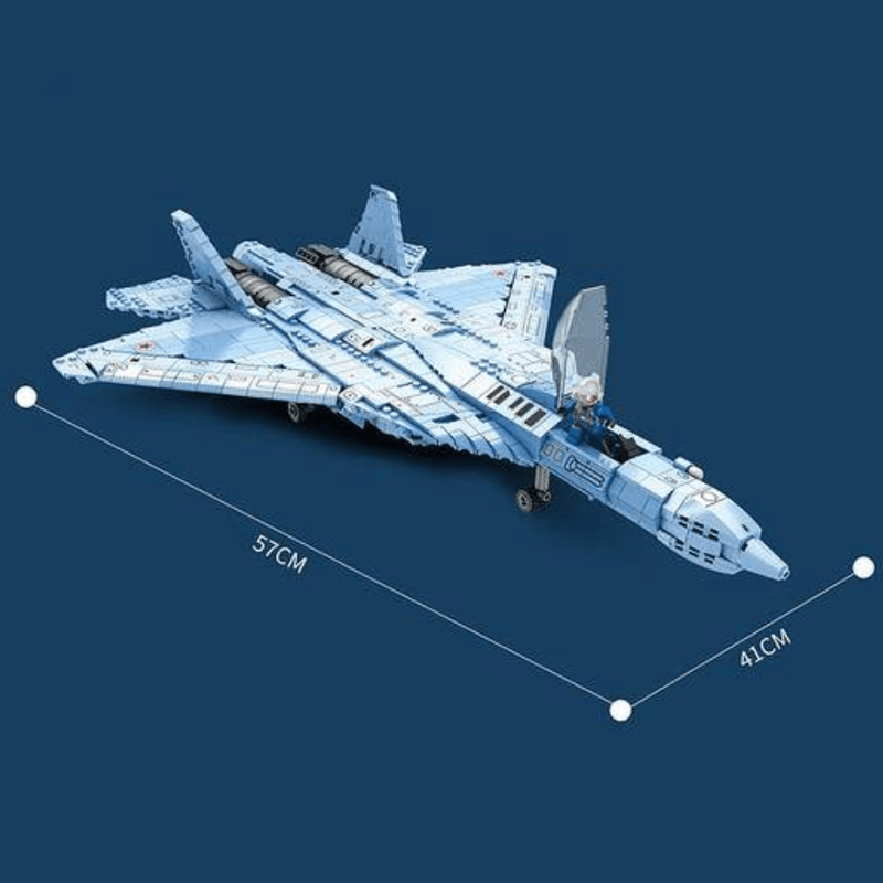 Reobrix 33030 - SU-57 Heavy Fighter - vue 7 | Power Blockz